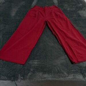 Halara Red Wide-Leg Pants
